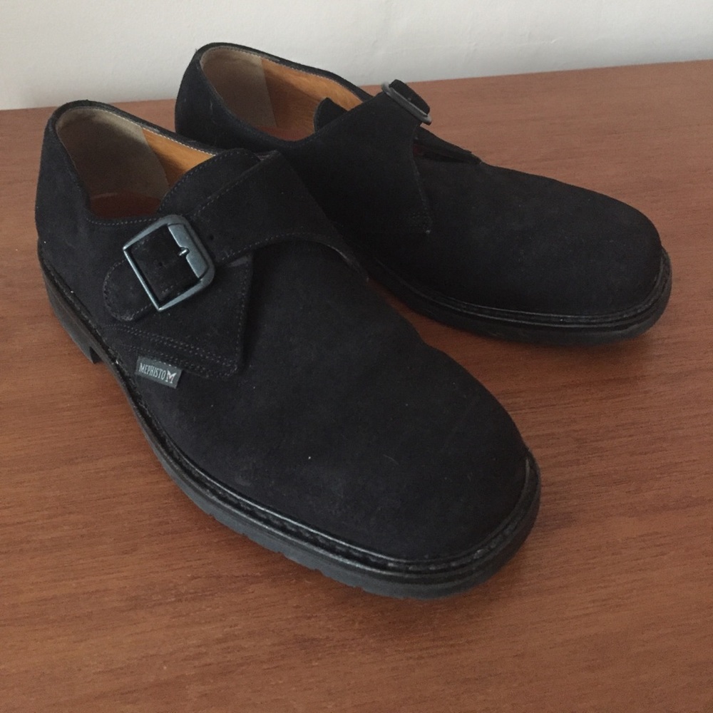 Mephisto Mens Air-Relax GoodYear Welt Black Shoe